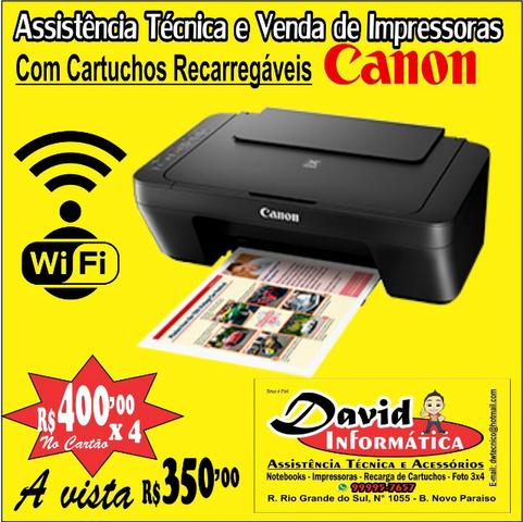 Impressora Multifuncional Canon 3010 Wifi / USB- Copiadora E Scaner / Produto Novo - Foto 6
