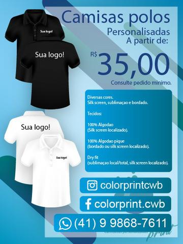 Color print camisetas personalizadas - Foto 3