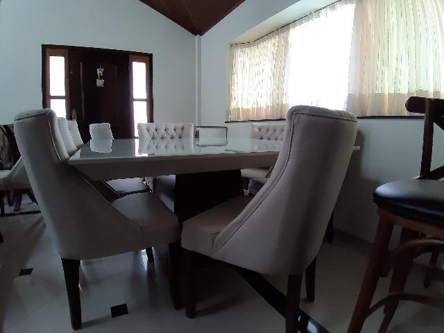 Promocão-Mesa quadrada com tampo vidro laqueado ICE +8 poltronas russia - Foto 5