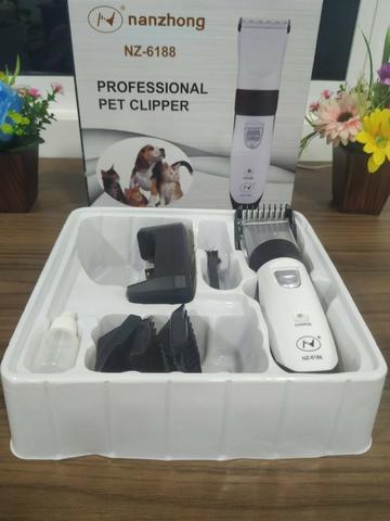 (NOVO) Kit Maquina De Tosa Profissional Cães Pet Clipper Nz-6188 - Foto 6