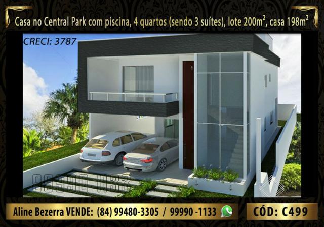 Duplex com piscina, 4 quartos, condomínio Central Park, facilita a negociação