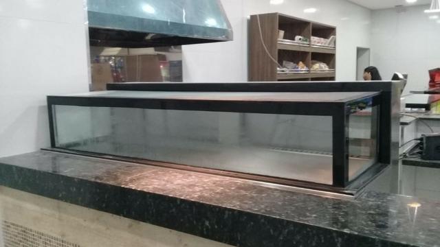 Vitrine refrigerada de sobrepor, para doces e bolos, Direto da fábrica - Foto 4