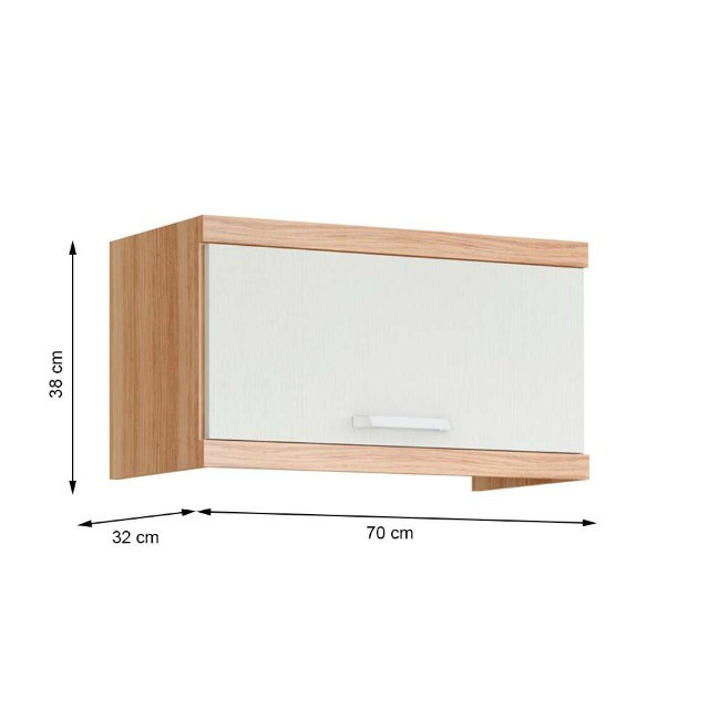 Aéreo Basculante Argila/Branco Acetinado - Foto 3