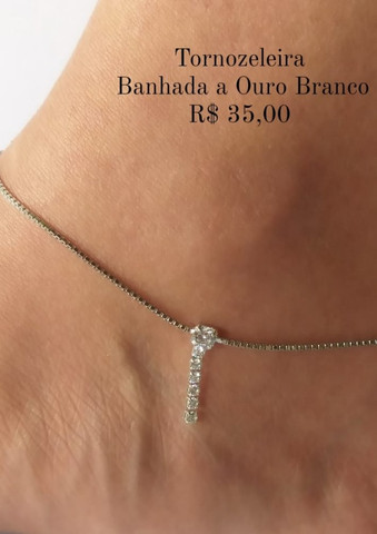 Tornozeleira Banhada a Ouro 18k - Foto 2