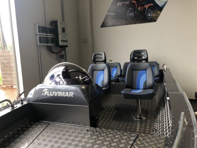 Lancha Fluvimar Apache 17 Especial + Motor De Popa Mercury 60 + carreta + acessórios - Foto 4