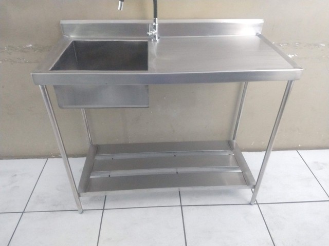Bancada de inox , pia de inox ,coifa inox  - Foto 3