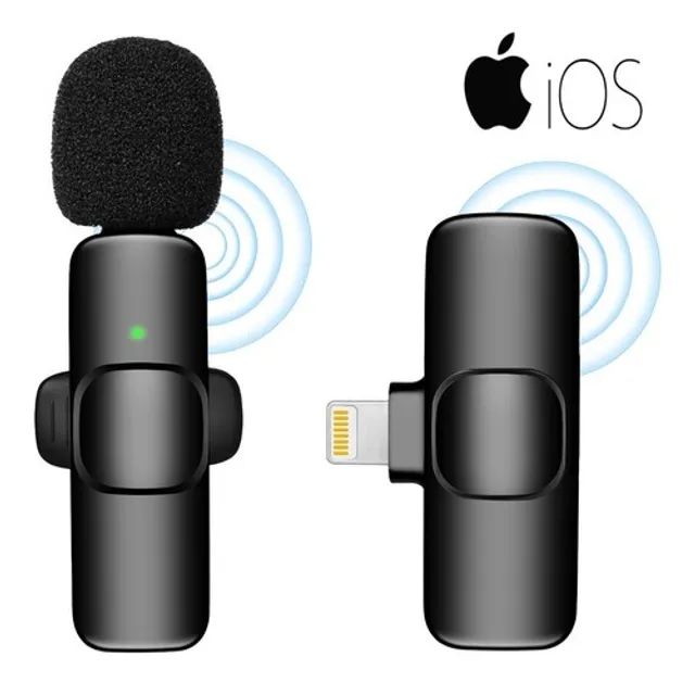 Microfone de Lapela Sem Fio - Iphone - Tipo C