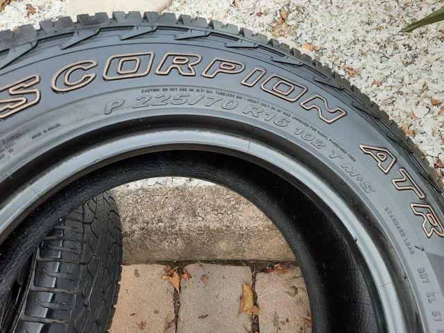 Pneu pirelli scorpion 225/70/16 