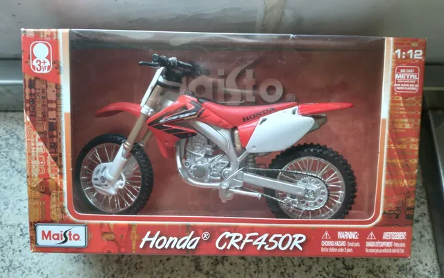 Miniatura Moto Ferro Speed Corrida Honda Na Caixa 1:12