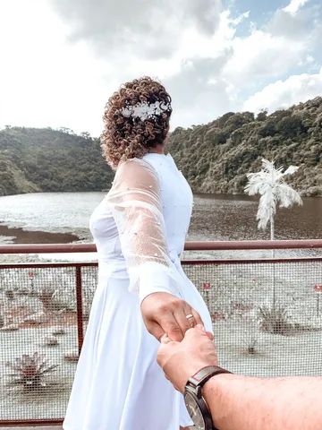 Vestido Branco - Casamento civil - Foto 3