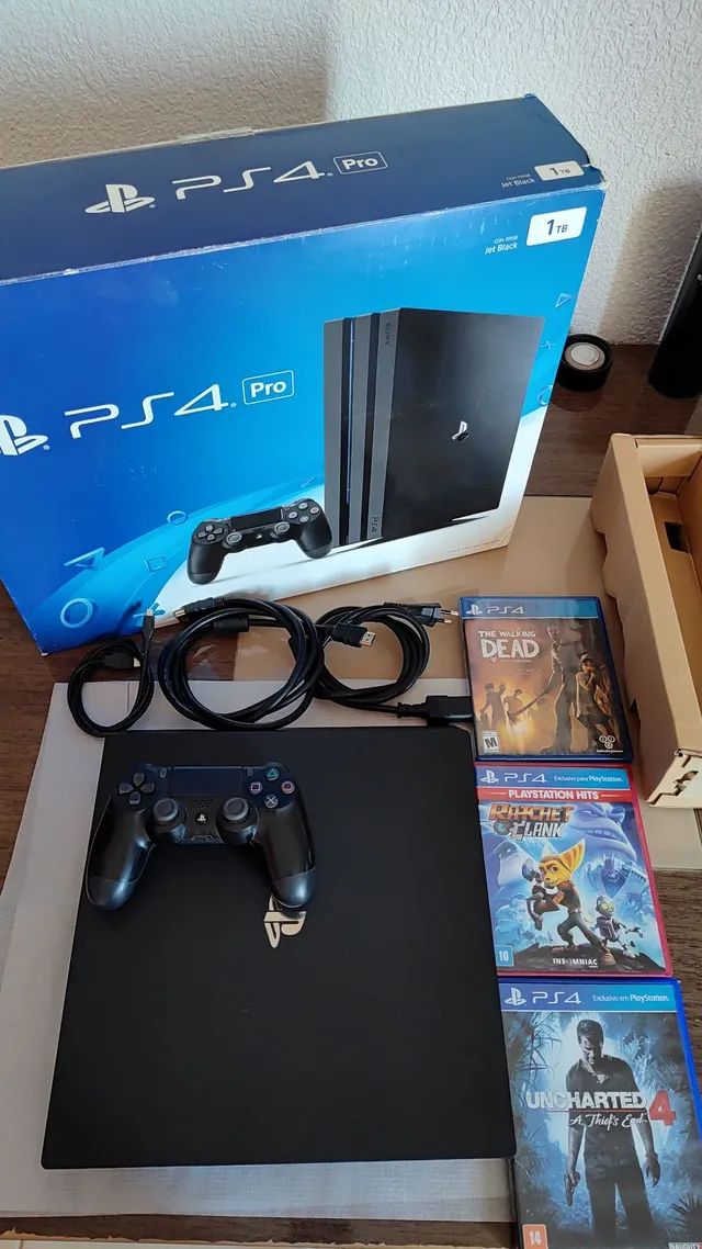 PS4 PRÓ 4k completo - Videogames - Parque Senhor do Bonfim, Taubaté  1252186174