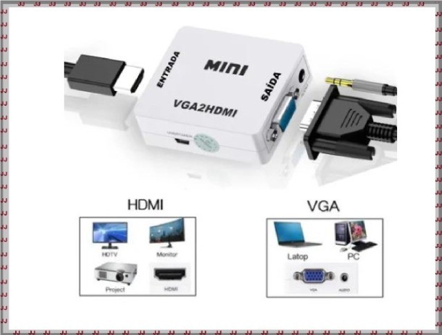 Conversor de vídeo Hdmi para Vga - Digital para analógico - Foto 2