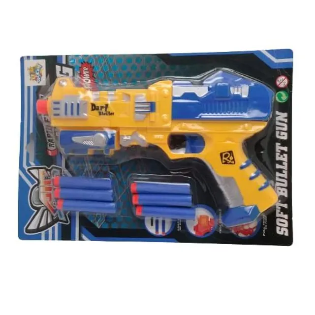 Lançador Nerf Pistola Lança Dardos E Bolinhas Gel Soft Gun - 400