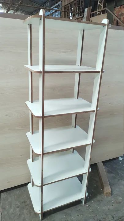Rack expositor multiuso desmontável MDF prateleiras - Foto 2