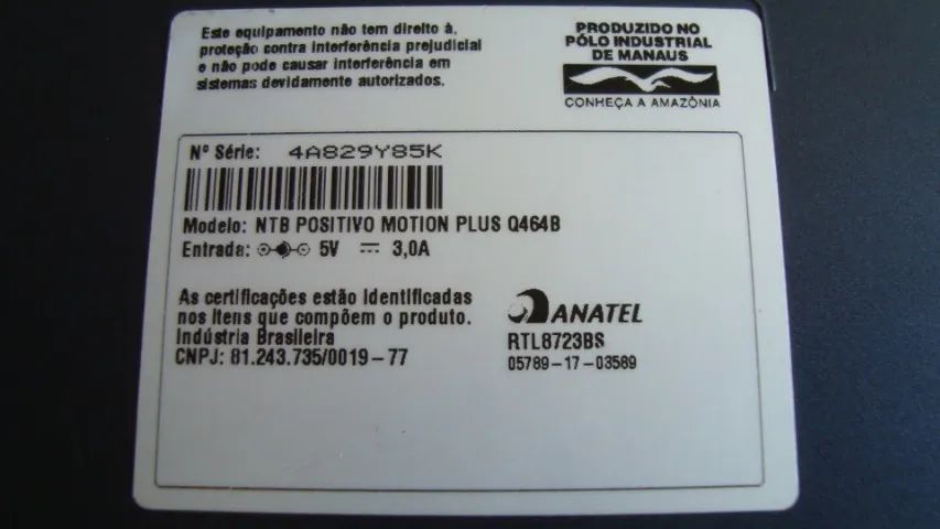 Base Notebook Positivo Slim Motion Plus Q464b Original - Usado - Foto 3