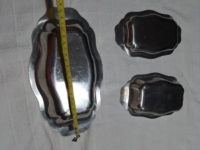 Travessas inox Wolff antigas - Foto 2