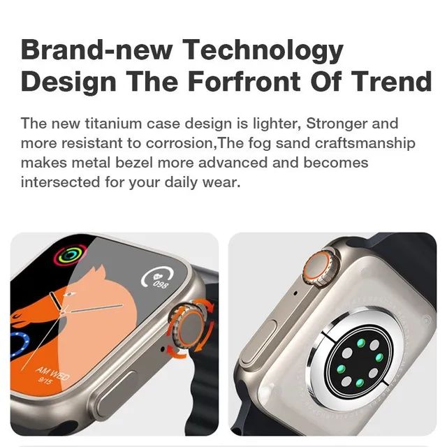 Relógio Smartwatch T900 Ultra Série 8 49mm A Prova D'água é Varias funções Inteligentes - Foto 3