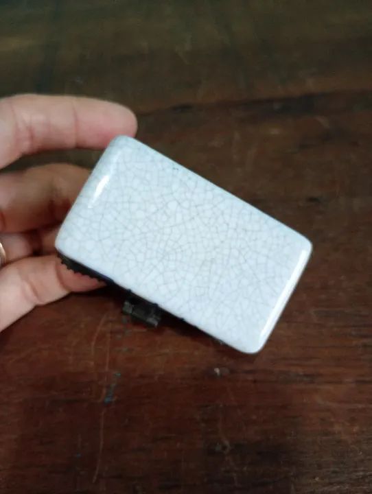 Caixa de joias vintage em porcelana - Foto 2