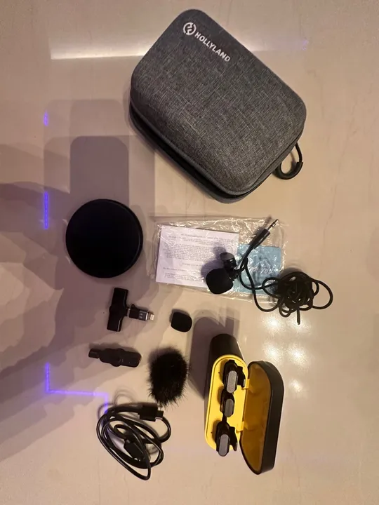 Microfone de lapela sem fio