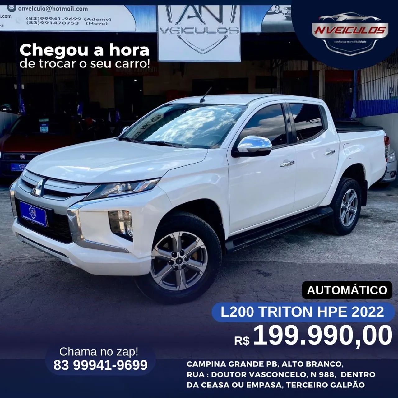 L200 Triton HPE SPORT // 2022 muito bem conservada 