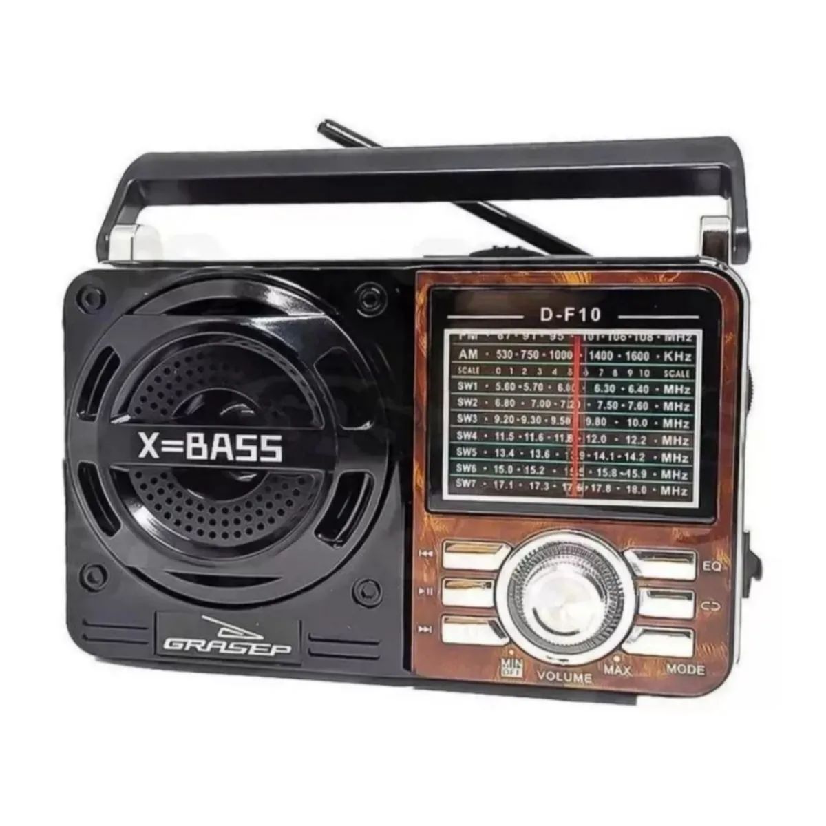 Rádio AM/FM Portátil com Bluetooth e Entrada Auxiliar - Foto 2