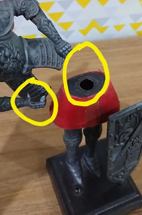 Cavaleiro medieval 28 cm - no estado  - Foto 5