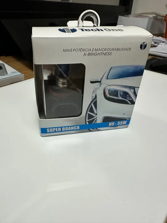 Par Lâmpadas H9 Tech One 55w Super Branca