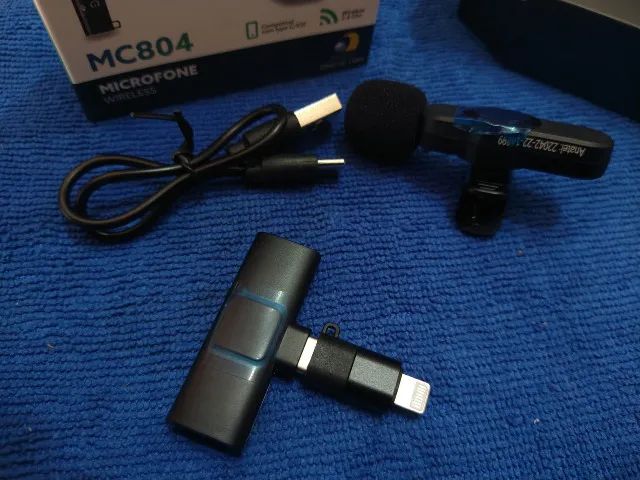 Microfone sem fio para Smartphones Android/Iphone -cancelamento de ruído (Jk Eletrônicos)  - Foto 4