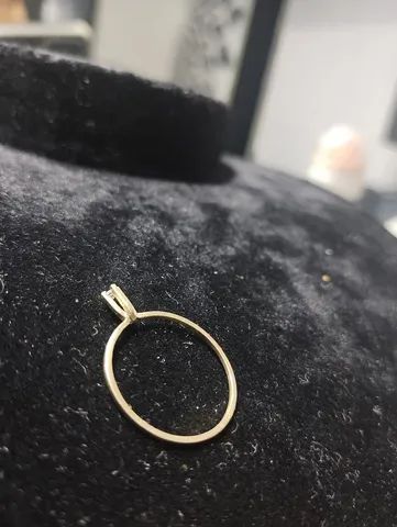 Anel solitário de ouro18k - Foto 2