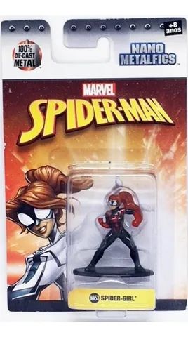 Boneco Spider-girl Nano Metalfigs Jada Toys 4 Cm (Lacrado)