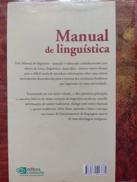 Manual de Linguística - Editora Contexto - Foto 2