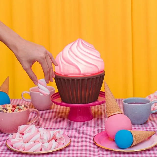 Luminária Cupcake Rosa - Foto 4