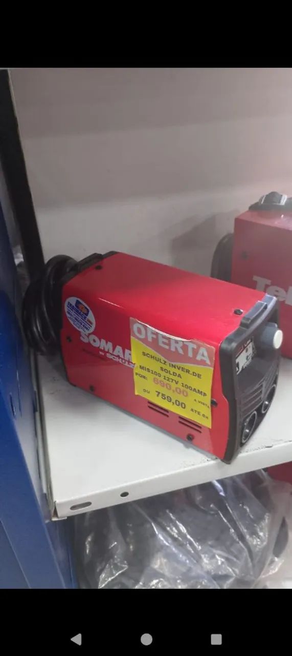 MAQUINA DE SOLDA 100A 127V SOMAR