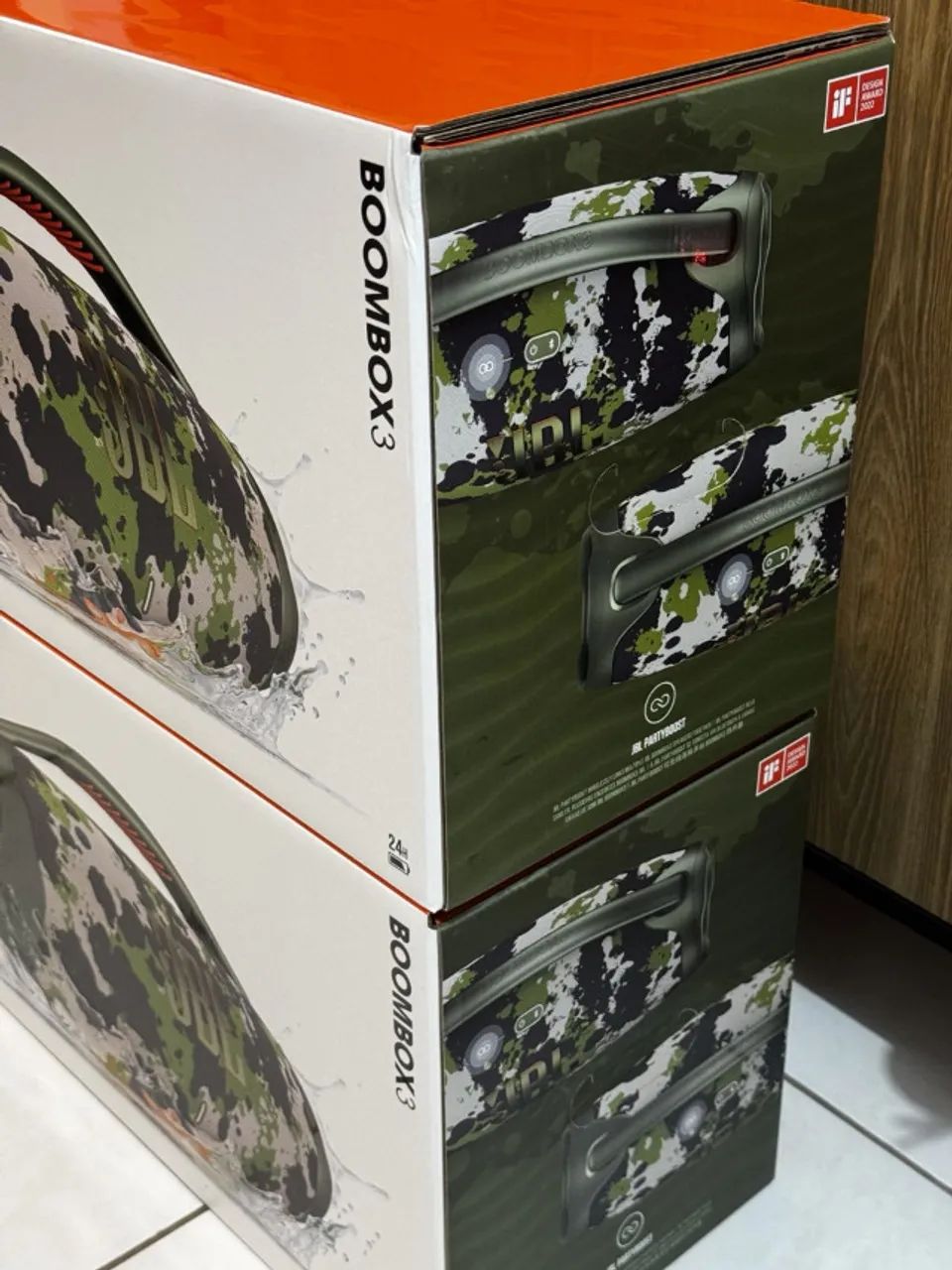 Caixa de Som JBL Boombox 3 Camuflada Original Lacrada Com Nota Fiscal - Foto 2