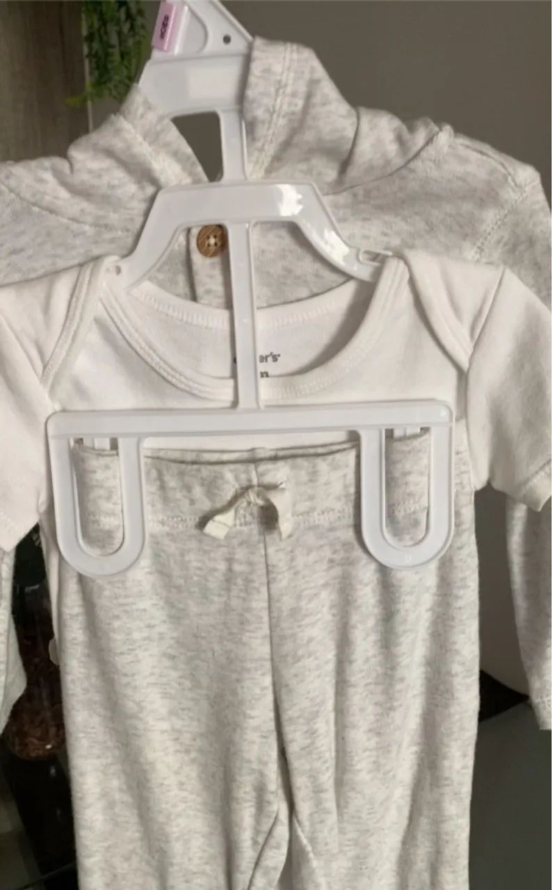2 kits Conjunto de bebê Carter's - 3 peças 