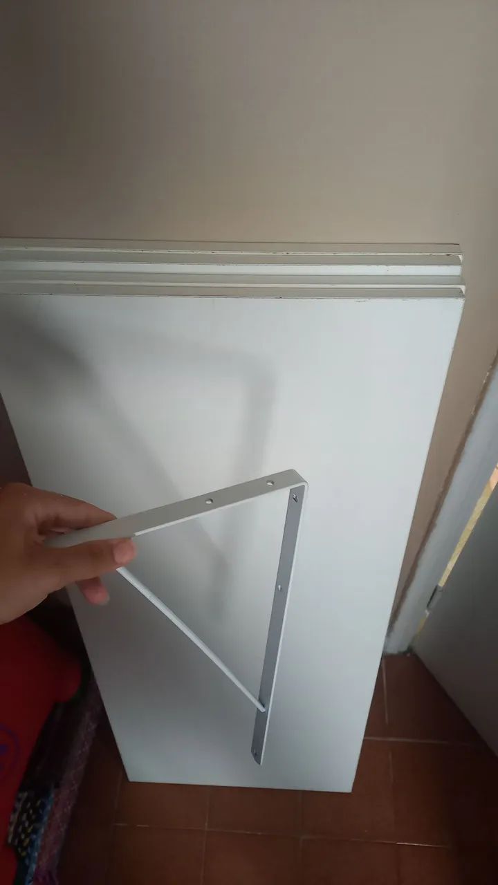 Suporte de Parede para Prateleira - Branco - Foto 2