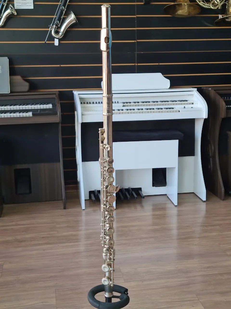 FLAUTA TRANSVERSAL SELMER BUNDY ELKARTH NÍQUEL (SEMINOVA) PARCELAMOS EM ATE 10X S/ JUROS 