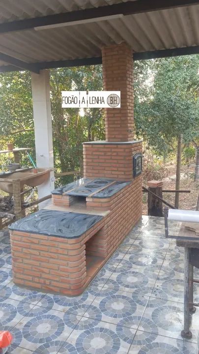 Fogão a Lenha e Forno de Tijolinho a vista - Foto 3