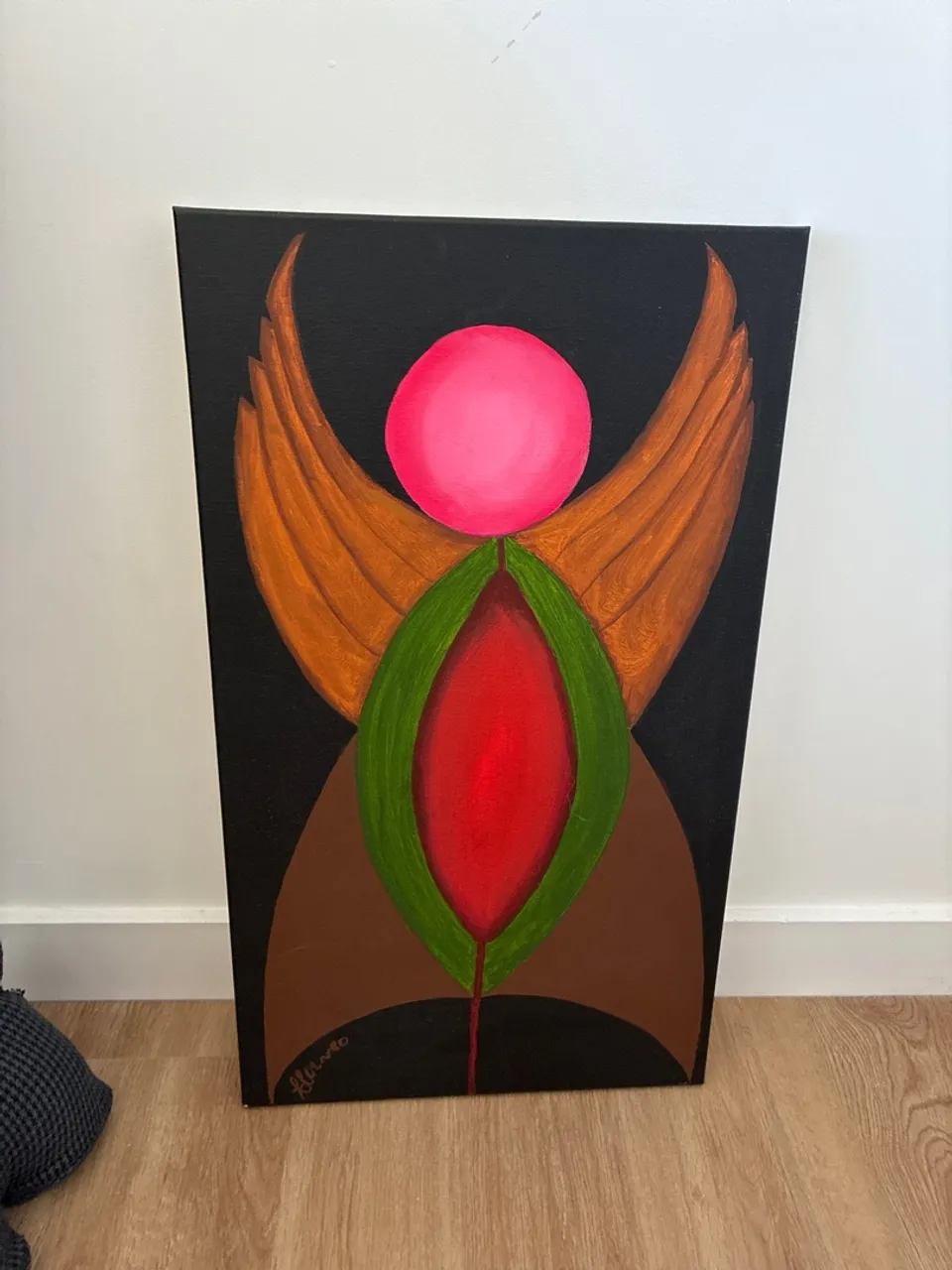 Quadro Abstrato com Cores Vibrantes