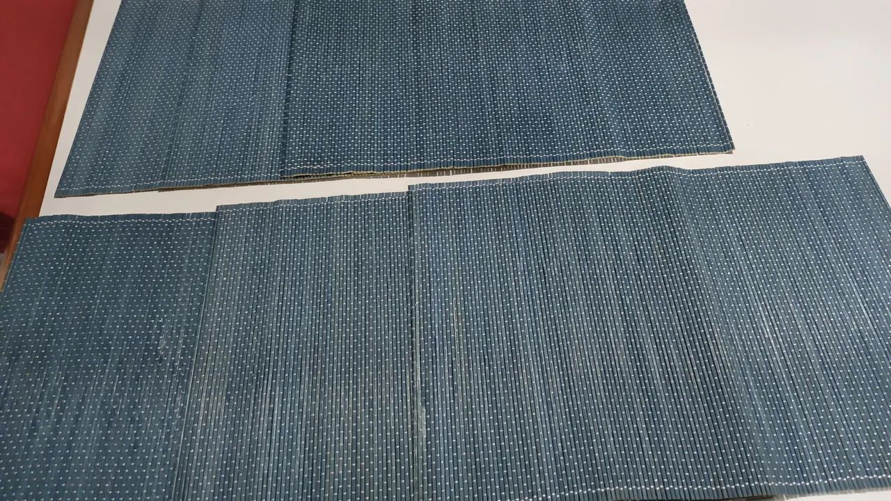 Jogo Americano em Bambu Azul - 6 Peças - Foto 2