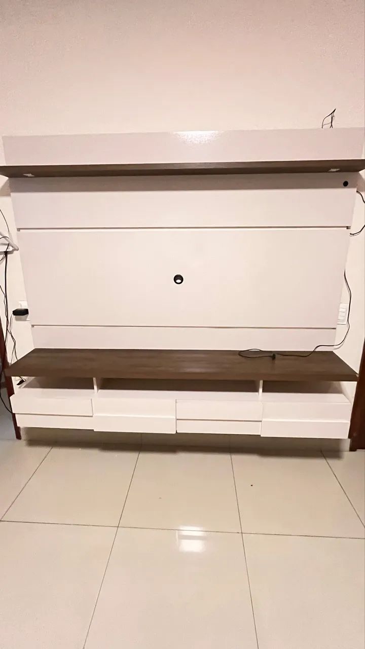 Painel para TV até 55 polegadas com LED, off Whitte - Foto 2