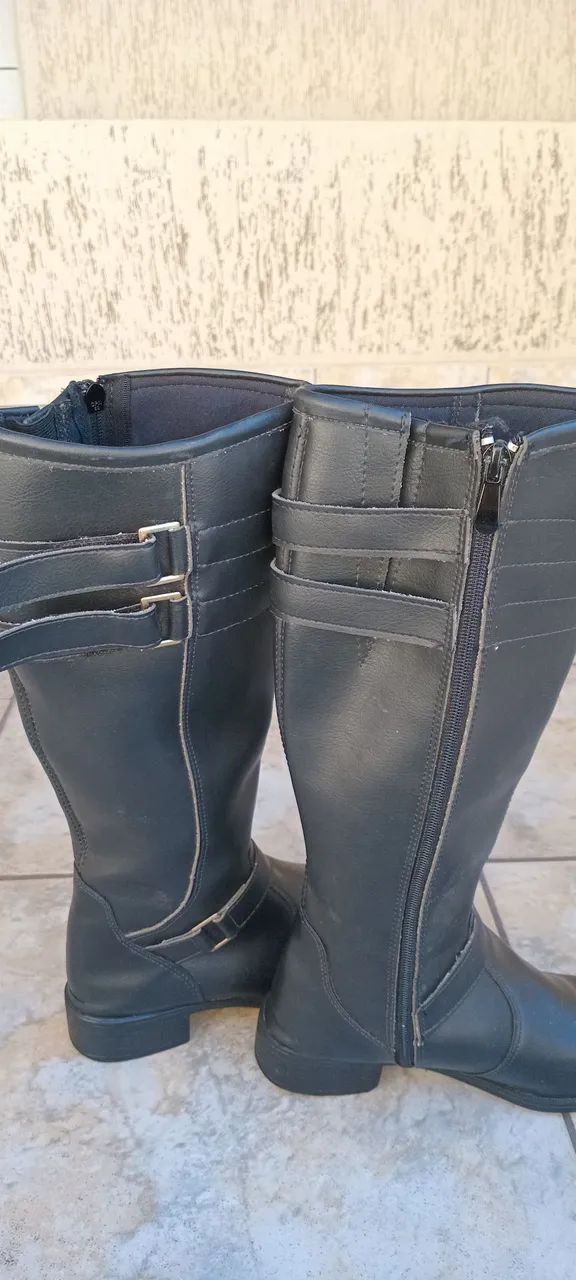 Botas longas pretas número 35  - Foto 2