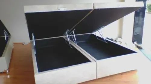 Cama BAÚ CASAL KING SIZE PLUMATEX 193X203 