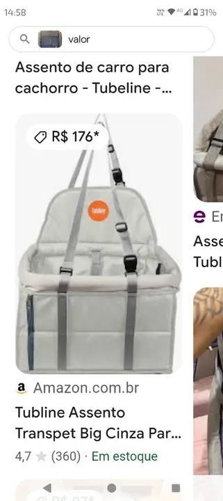 Cadeirinha de Transporte P/ cachorro | Tubeline | Até 10KG  - Foto 6