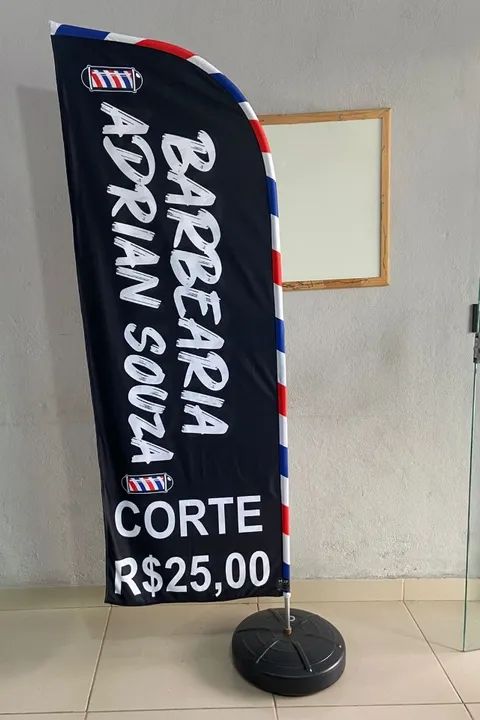Kit Wind Banner Dupla Face  Completo - Foto 4