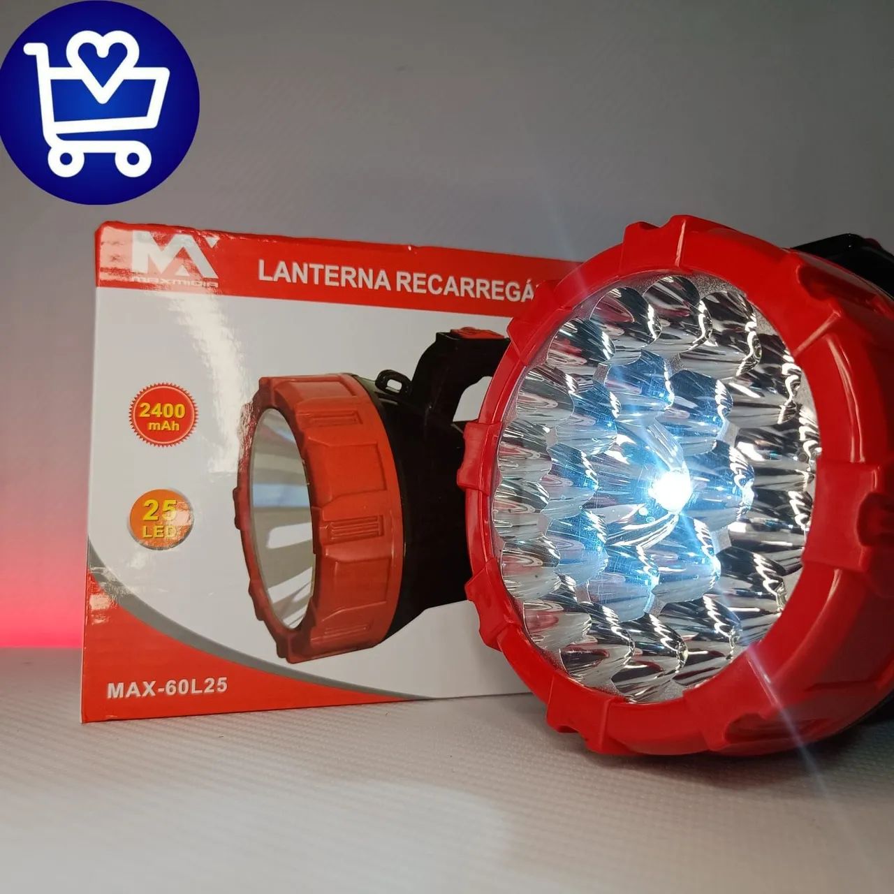 Lanterna recarregável 25 led (promoção) entrega grátis  - Foto 4
