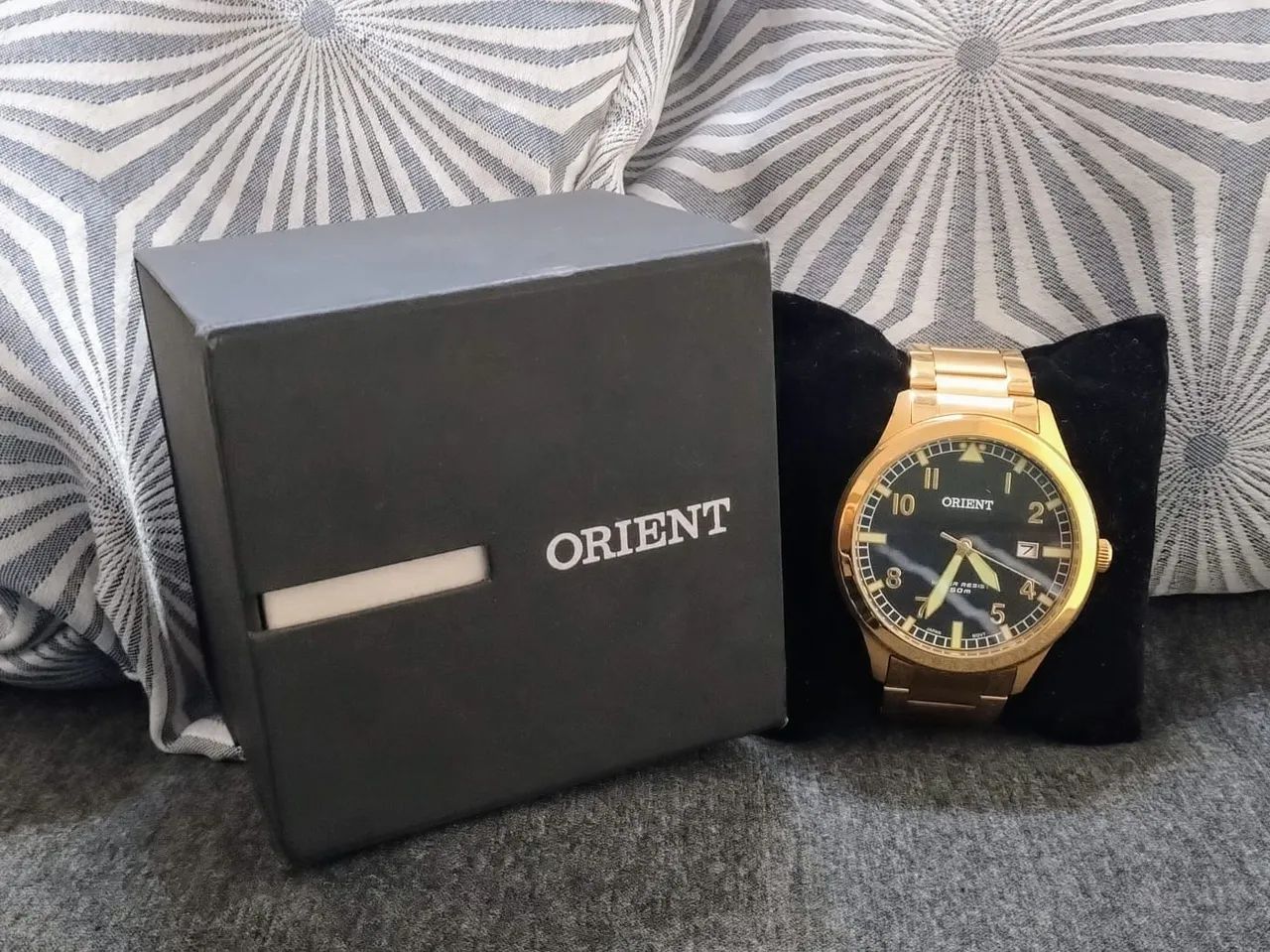 Relógio Orient Dourado - Foto 3