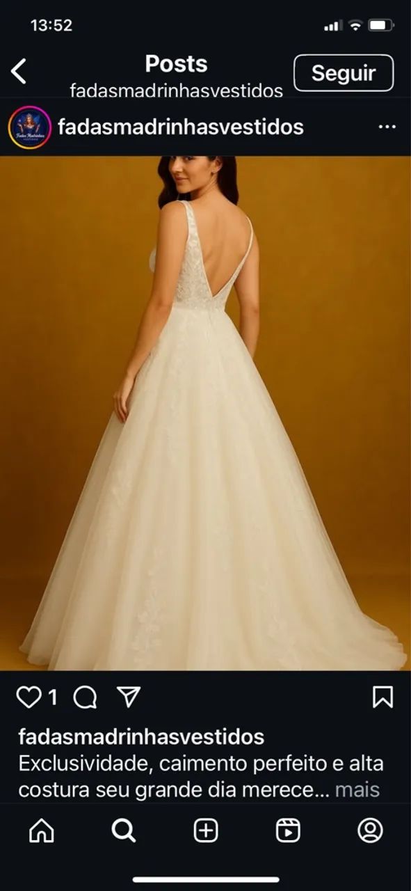 Aluguel de Vestido de noiva - Exclusividade e Caimento Perfeito - Foto 2