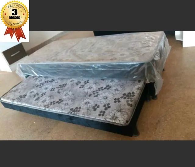 Cama Box De Solteiro C/Auxiliar Nova - Foto 4
