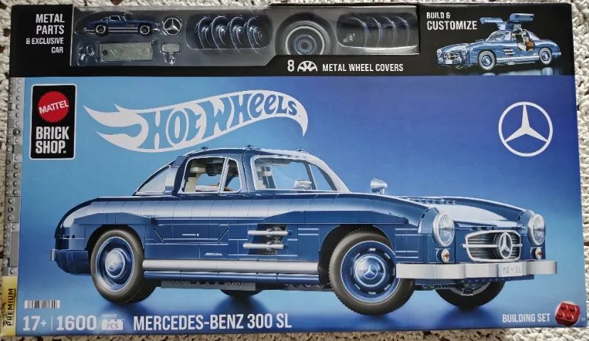 Mattel Brick Shop Premium Mercedes-benz 300 Sl - Brinquedos e